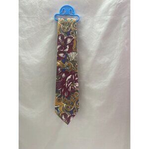 Gentlemens Club Handcrafted 100% Cotton Floral Multi-colored Tie